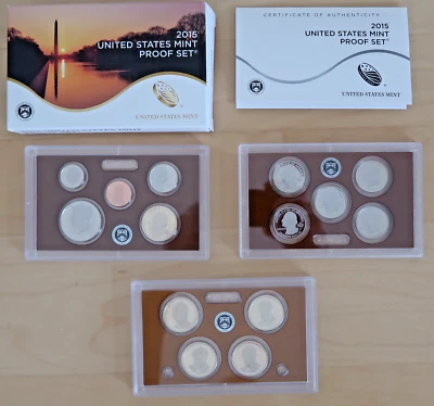 2015 United States Mint Proof Set - COA and OGP - Image 1 of 4