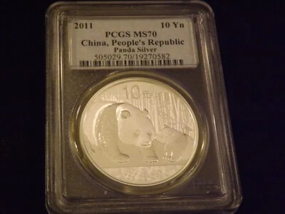 2011   10 Yn       PANDA      PCGS MS 70 - Image 1 of 2