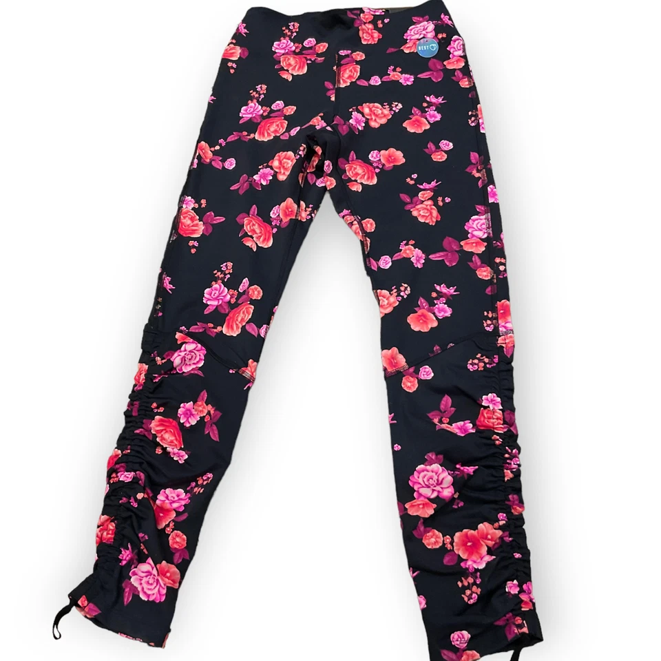 Victoria's Secret ROSA ULTIMATE V CINTURA ALTA 7/8 LEGGING Suave M Negro Floral Foto 1 de 4