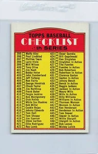 1972 Topps #378 4th Series Checklist NM *9778 - Picture 1 of 1