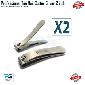 Pack Of 2 Touch Large Toe Nail Clippers Cutters Trimmer Nipper Finger Nail Art - Picture 1 of 7