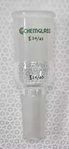 Chemglass CG-1002-09, Adapterverbindung 34/45 oben außen, 24/40 unten innen - Bild 1 von 3