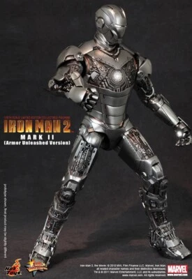HOT TOYS MMS150 IRON MAN 2 MARK II MK2 ARMOR UNLEASHED VERSION action figure 1/6 - Immagine 1 di 4