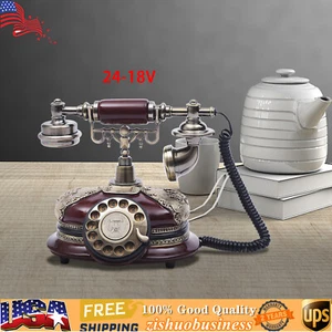 Vintage Telephone Rotary European Victorian 1960s Style Desk Dial Phone - Zdjęcie 1 z 11