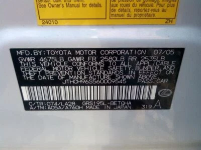 Filtro de aire compatible con 07-11 LEXUS GS450H 1416848 Foto 1 de 4