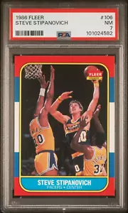STEVE STIPANOVICH 1986 FLEER #106 - PSA 7 -🔥🔥 JUST GRADED !! CLEAN - Picture 1 of 2