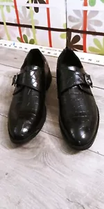 Mens size 6 Leisure Business Shoes Leather Pointy With Buckle New - Picture 1 of 5