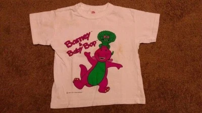Vintage Barney & Baby Bop Children's Size 4 T-Shirt_1992 The Lyons Group GC - Image 1 of 4