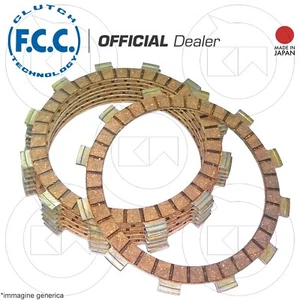 KIT 7 DISCHI FRIZIONE GUARNITI FCC HONDA XL RM/LM 600 1985-1987 - Foto 1 di 3