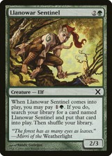 Magic MTG Tradingcard Tenth Edition 2007 Llanowar Sentinel 275/383