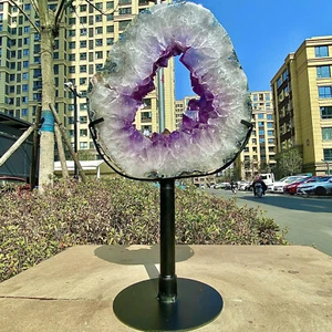 8.2LB natural Amethyst Cave cave crystal slice quartz crystal mineral specimen - Picture 1 of 11