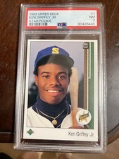 1989 upper deck ken griffey jr psa 7 Star Rookie New Slab