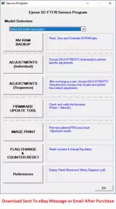 Epson Adjustment service Program ALL Models Stylus Pro SureColor +SM - Picture 1 of 130