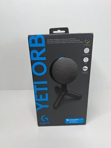 Logitech G Yeti Orb Black Premium Condenser RGB Gaming Microphone New - Photo 1/5