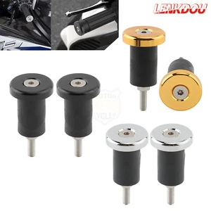 7/8" 1" CNC Handlebar Grips Handle Bar End Cap Plugs Slider For Harley Dirt Bike - Picture 1 of 15
