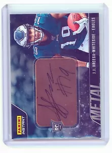 2019 Panini Instant Metal #M16 J.J. Arcega Whiteside RC Rookie Autograph 1/1 - Picture 1 of 2