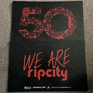 Portland Trail Blazers Poster "We Are RipCity" 50. Staffel 2020 doppelseitig. - Bild 1 von 5