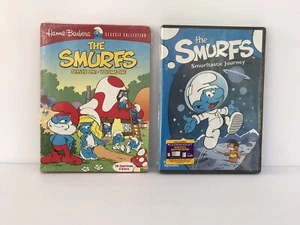 New! Set Of 2 The Smurfs Season 1 Volume 1 2 Disc Set DVD & Smurftastic Journey - Picture 1 of 4