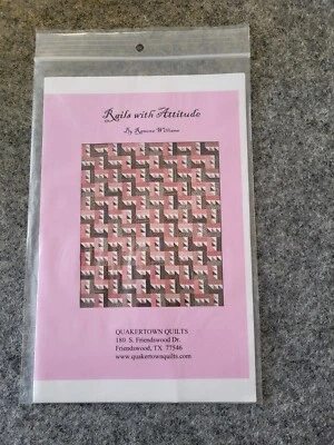 New Rails with Attitude Quilt Pattern by Ramona Williams Quakertown Quilts - Image 1 of 2