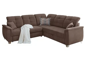 Ecksofa Eckgarnitur Couch Wohnlandschaft Sofa Mikrofaser Kissen - Bild 1 von 5