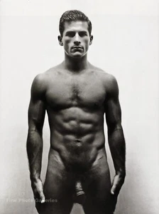 1952 GEORGE PLATT LYNES Male Nude Man Robert F. Bishop Duotone Photo Engraving - Picture 1 of 1