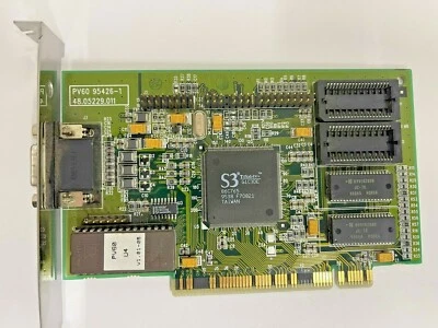 VINTAGE ACER AOPEN PV60 S3 TRIO64V+ 1MB EXP 2MB PCI VGA CARD 48.05229.011 MXB32 - Image 1 of 3