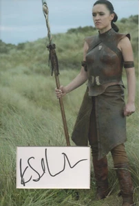 KEISHA CASTLE-HUGHES Signed 12x8 Photo Display Obara Sand In GAME OF THRONES COA - Imagen 1 de 1