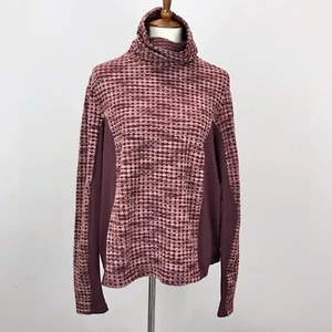 Nike Standard Fit Brown Burgundy Pro Hyperwarm Long Sleeve Women's Size 1X - Picture 1 of 12