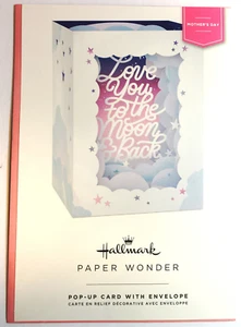 Hallmark Paper Wonder Mother's Day Love You to the Moon and Back Pop-Up Card - Picture 1 of 2