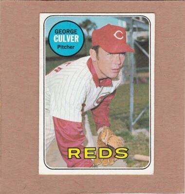 1969 Topps #635 George Culver Cincinnati Reds (Late Series/High #) SP, VG-EX - Image 1 of 2