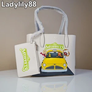 NWT Kate Spade KI966 Disney X Kate Spade New York Muppets Medium Tote Bag $359 - Picture 1 of 16