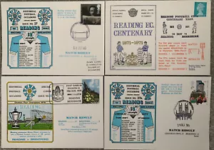 READING FOOTBALL CLUB FIRST DAY COVERS x 4 - Picture 1 of 1