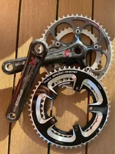 FSA SL-K 172.5 road bike crankset with additional chainrings - Picture 1 of 4