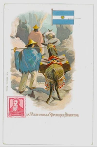 21.-POSTCARD, POST IN THE ARGENTINA REPUBLIC-LA POSTE DANS LA REPUBLIQUE ARGENTI - Picture 1 of 2