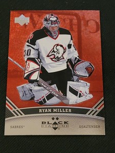 2006-07 UPPER DECK BLACK DIAMOND RUBY RED RYAN MILLER #91 #'ed 28/100 DOUBLE