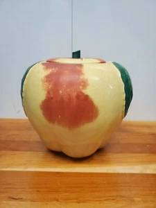 SAMMLERSTÜCK VINTAGE 50ER JAHRE RUMPF KERAMIK APFEL KEKSDOSE - Bild 1 von 8