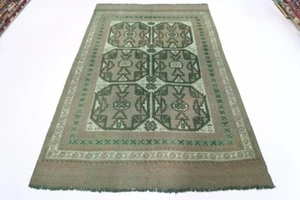 6 x 9 ft Overdye Area Carpet Kilim Afghan Hand Knotted Wool Living Room Kilim - Picture 1 of 10