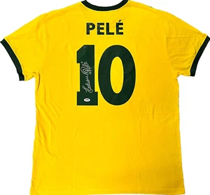Edson Pele Signed Brazil Soccer Jersey Full Name w/ Edson PSA DNA COA - Picture 1 of 4