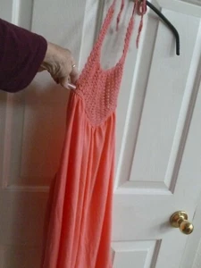 Womens  M Cotton/Rayon/Spandex Coral Knit Halter Top - Picture 1 of 4