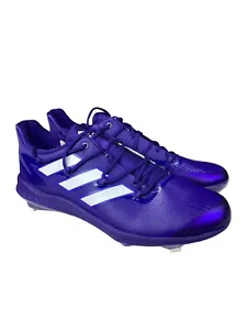 adidas Men’s Adizero Afterburner 8 Purple Baseball Cleats Size 8.5 H00980 - Picture 1 of 12