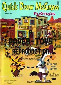 VINTAGE REPRINT - 1960 - QUICK DRAW MCGRAW PLAYBOOK - REPRODUKTION - Bild 1 von 9