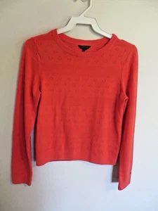Classic Tommy Hilfiger Cherry Pink Girls Crewneck Sweater Pullover Size L 12-14 - Picture 1 of 4