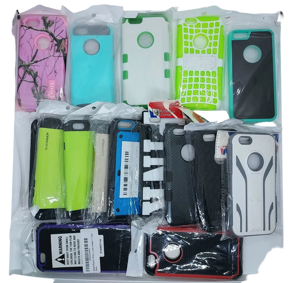 Lot Of 100 Phone Cases iPhone Android Mixed Sytles Wholesale Resale Bulk Lot - Image 1 of 4