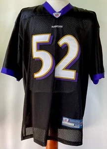 Reebok On Field Baltimore Ravens Ray Lewis Stitched Jersey Size 52 - Picture 1 of 9