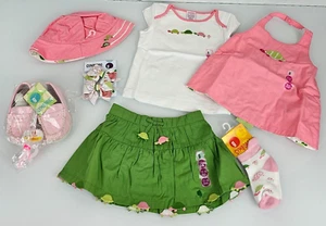 Vintage Gymboree 2003 Golf Pond Baby Girl 12-18 Clothes Preppy Pink Green Turtle - Picture 1 of 21