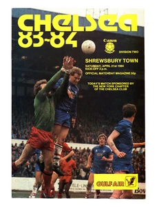 Chelsea v Shrewsbury Town 1983-1984 Division Two 21/04/1984 - Picture 1 of 1