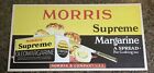 21”x11” Morris Margarine Vintage 1930s Original Trolley Card Advertising Sign