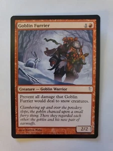 MTG Magic The Gathering Card Goblin Furrier Creature Goblin Warrior Red Coldsnap - Picture 1 of 2