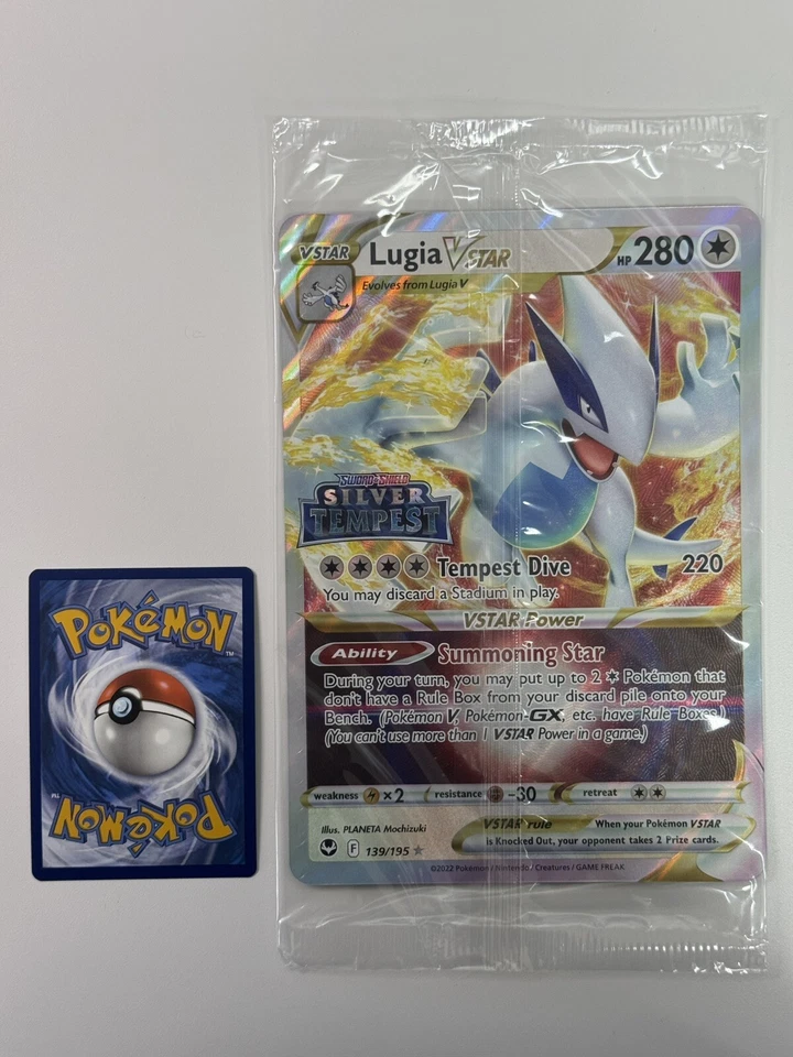 Europe Exclusive JUMBO Lugia VSTAR 139/195 Silver Tempest Stamped Promo SEALED - image 1 of 1