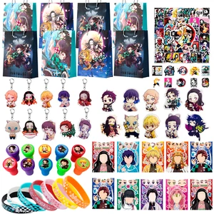 Anime Demon Slayer Party Favors Set-Demon Slayer Goodie Bags Stickers Wrisband - Picture 1 of 10